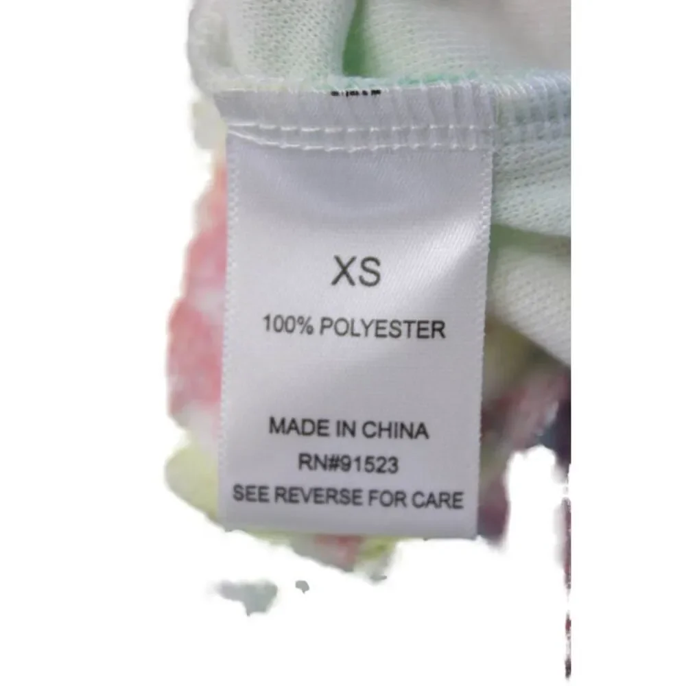 Emerson Road Womens Tie-Dye Sleeveless Scoop Neck Pajama Set Multicolor Size XS